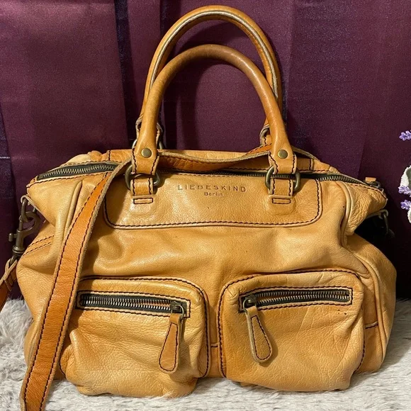 Vintage LIEBESKIND Berlin Brown Leather Handbag - Picture 2 of 13